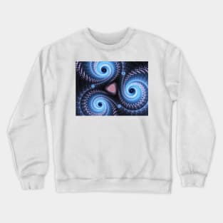 Blue Spirals Crewneck Sweatshirt